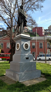 Estatua Plaza de la Aduana Valparaíso