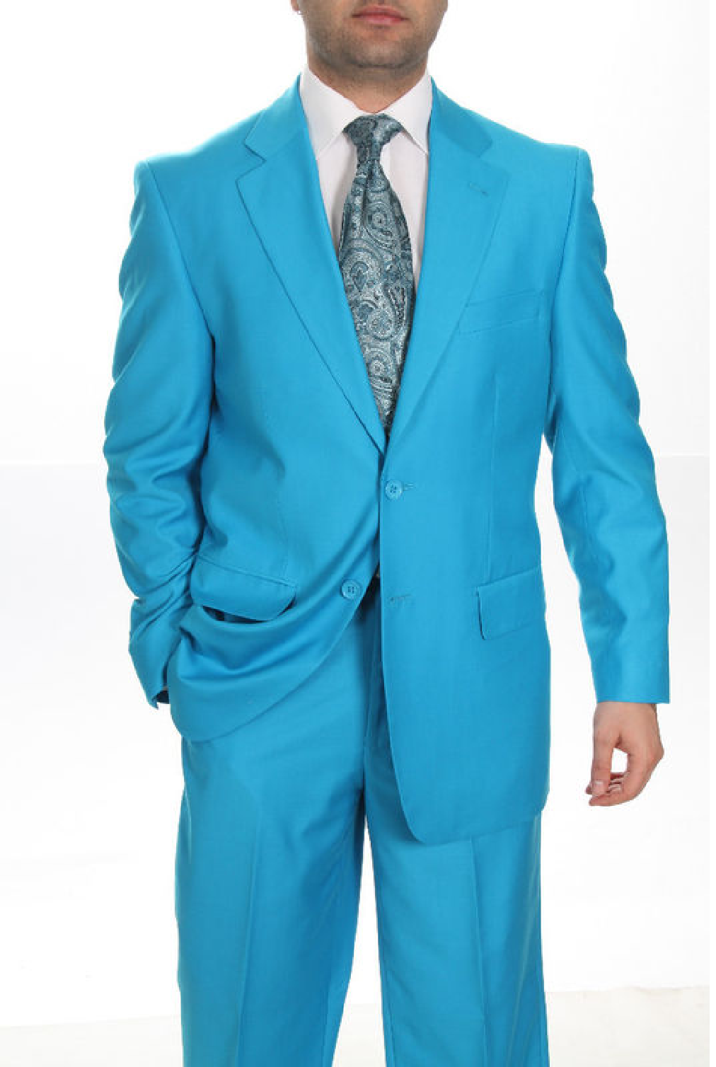 Malik Stitchers ملك Men's Shirts in Turquoise Men's Dressing in