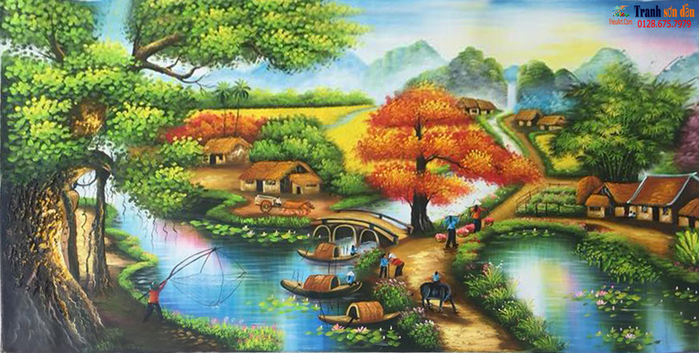 tranh làng quê