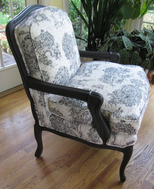 Wydeven Designs: French Chair Revival - Annie Sloan Paint and Toile Fabric