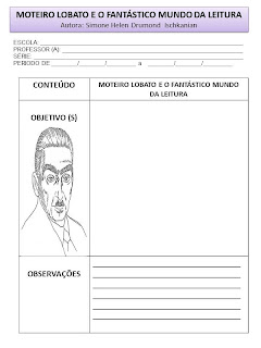 Simone Helen Drumond : PROJETO E ATIVIDADES - MONTEIRO LOBATO E A TURMA