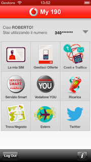 My 190, l'app ufficiale di Vodafone si aggiorna alla vers 4.6 