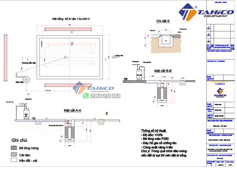 Bản Vẽ Thiết Kế Cầu Rửa Xe Ô Tô 1 Trụ (File Miễn Phí)