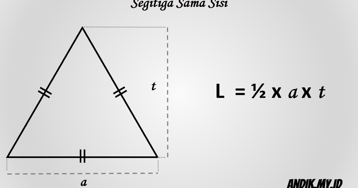Cara Menghitung Luas Segitiga Dan Keliling Segitiga Rumus Segitiga Andik My Id