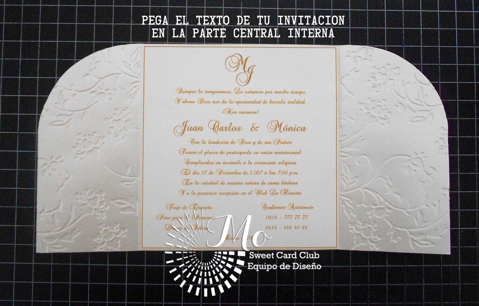 SWEET CARD CLUB Tutorial Invitaciones Elegantes y Clasicas SWEET CARD CLUB Tutorial Invitaciones Elegantes y Clasicas