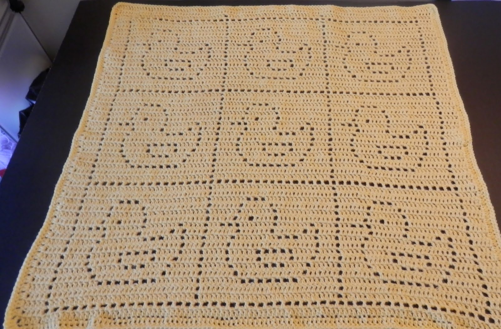 Karens Crocheted Garden of Colors Rubber Duckie Baby Blanket