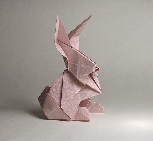rabbit origami ~ origami instructions art and craft ideas