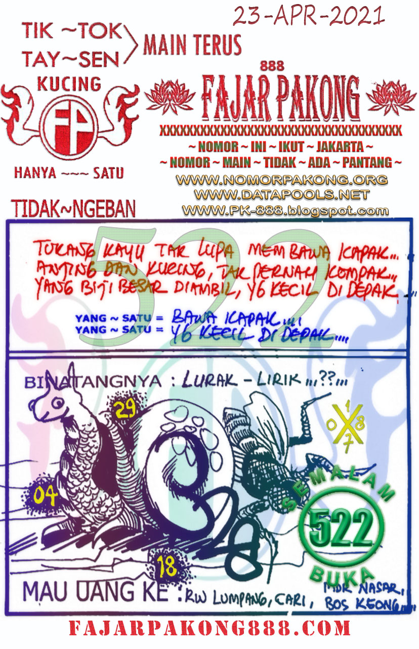 Pengeluaran Pk888 Hari Ini Kode Syair Pajar Pakong 888