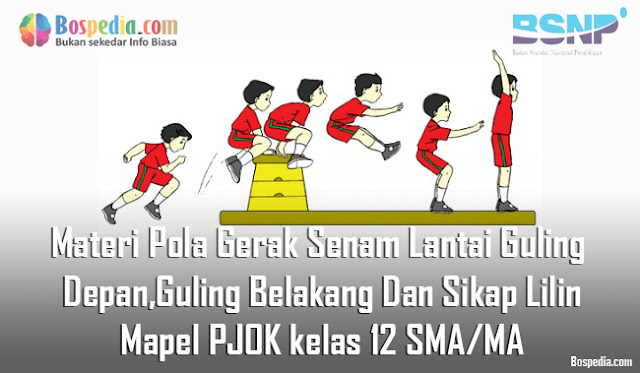 Materi Pola Gerak Senam Lantai Guling Depan,Guling Belakang Dan Sikap Lilin Mapel PJOK kelas 12 SMA/MA