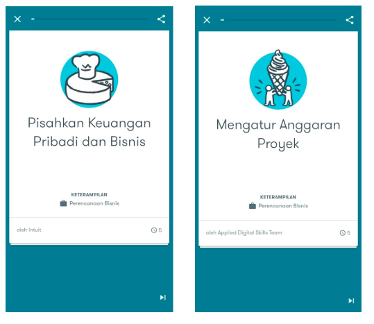 Ilustrasi Google Primer untuk mengatur anggaran proyek