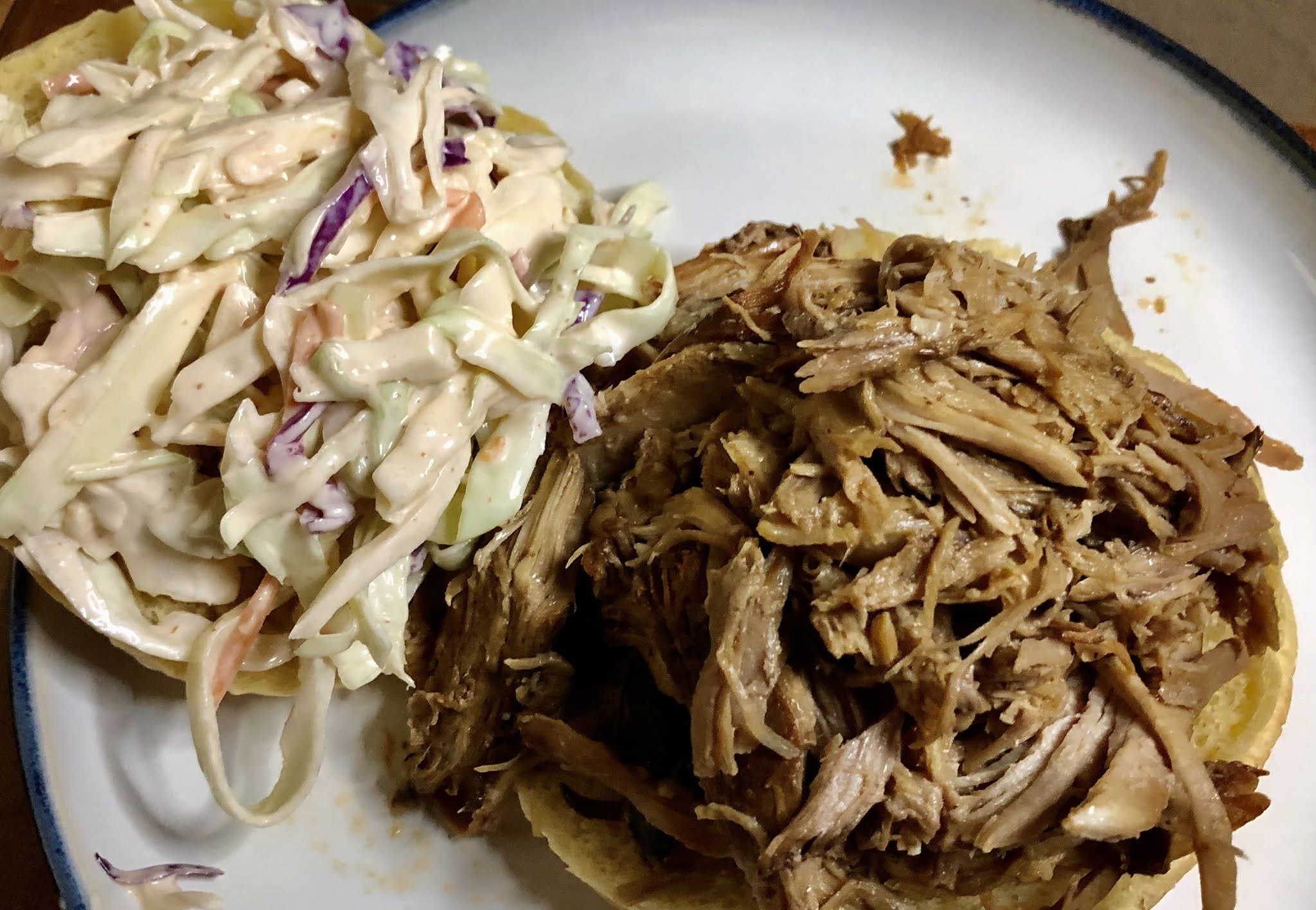 Easy Soda Pulled Pork with Sriracha Slaw