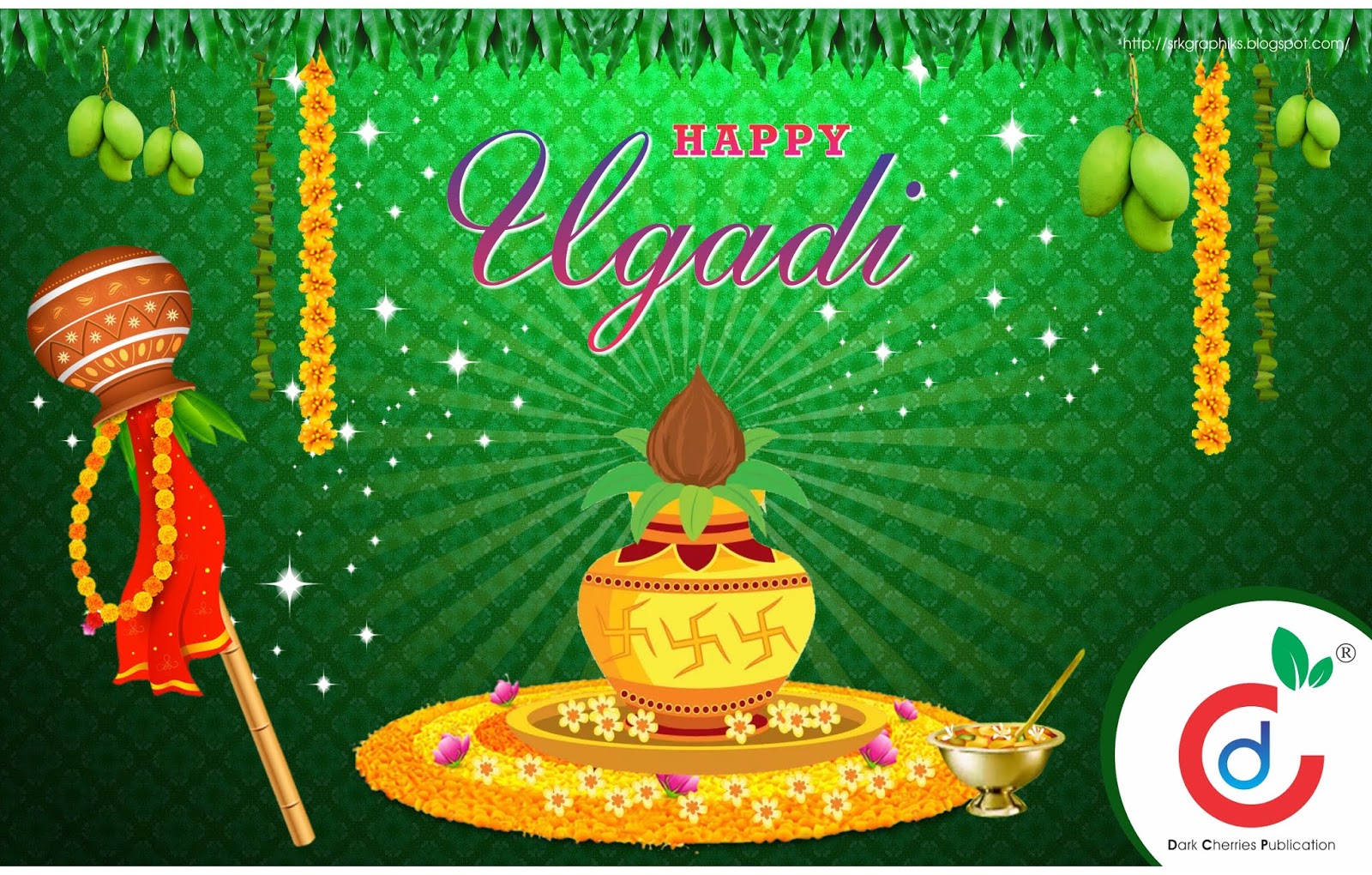 PSD Happy Ugadi Telugu Wallpapers and Posters Vector SRK GRAPHICS