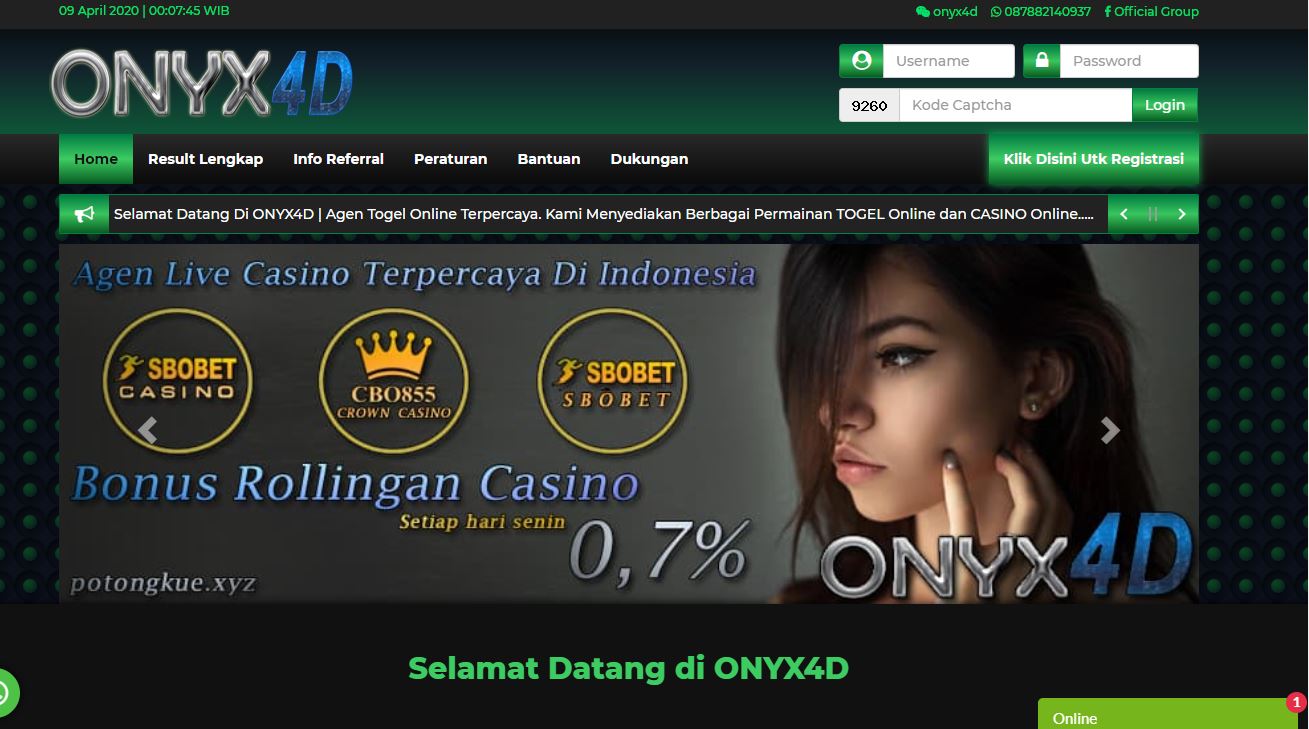 ONYYX4D BANDAR TOGEL TERBAIK DAN TERPERCAYA PALING OKE DISKONYA 2020