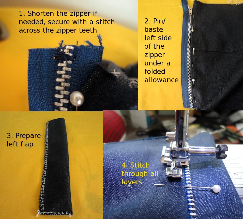 Zip it up (Fly Zipper Insertion) ~ Sewing And Style Den