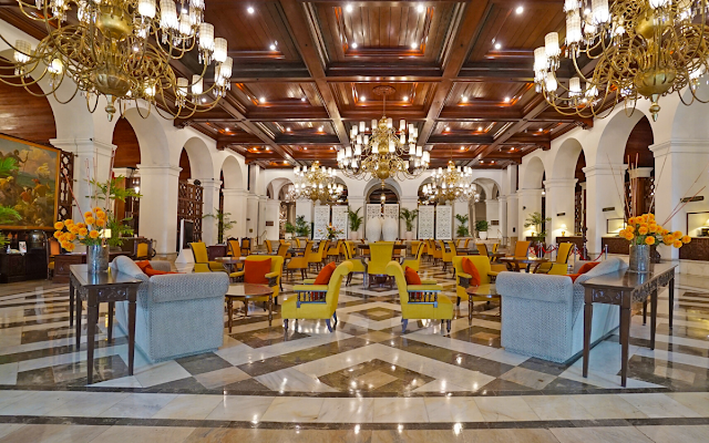 TMH Lobby: The Grand Lobby of the historic Manila Hotel will light up again soon as the hotel partially reopens to accept guests beginning July 3, 2020
