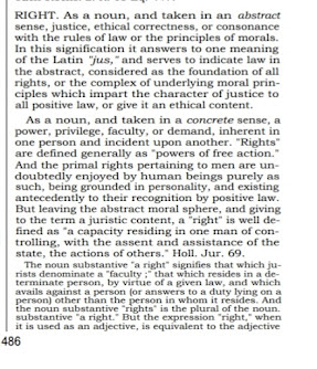 Black's Law Dictionary 4th Edition Definition of Right