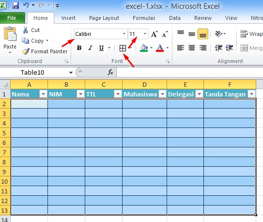 Cara Membuat Tabel di Excel dengan Mudah