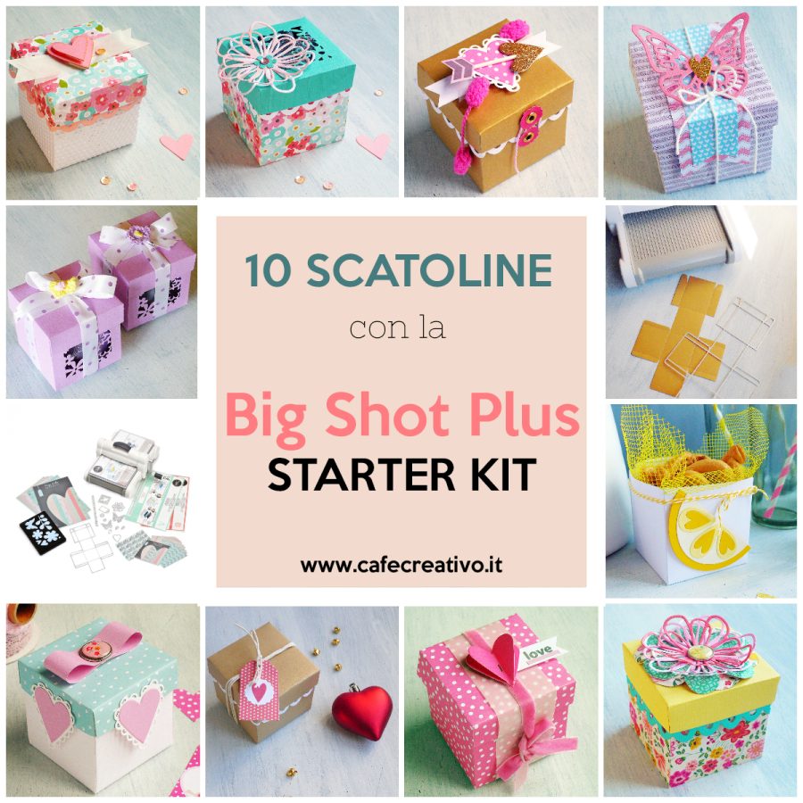 10 scatoline con la Big Shot Plus Starter Kit
