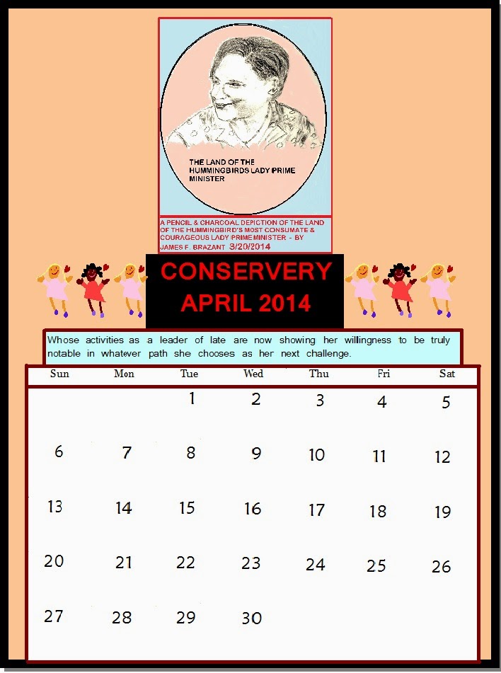 Conservery : APRIL 2014 CALENDAR Conservery : APRIL 2014 CALENDAR