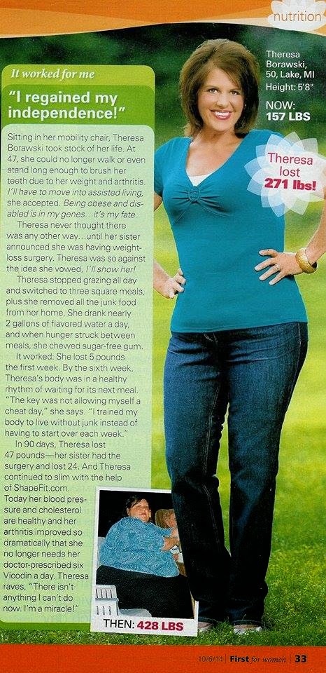 Theresa in FIRST for Women magazine