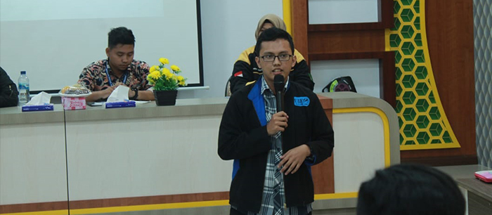 Menjadi Tamu pada Pelantikan Pengurus KSEI GOLDEN UIN Ar-Raniry Banda Aceh