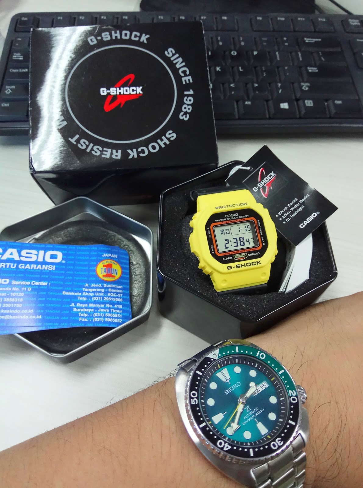 Watch The WATCHES: Casio G-SHOCK DW-5600, Throwback 80's Street Fashion, Yellow Black