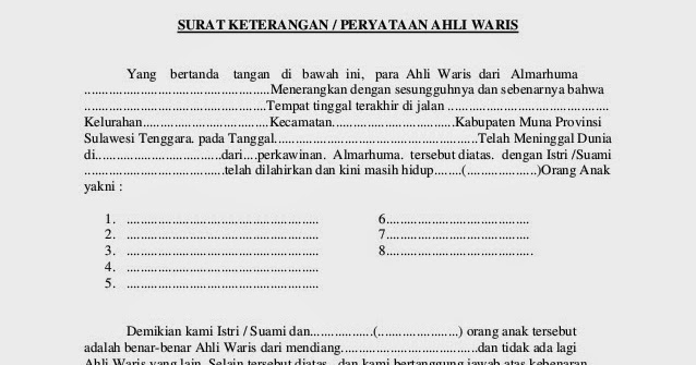 Contoh Surat Gugatan Harta Gono Gini - Contoh Surat 