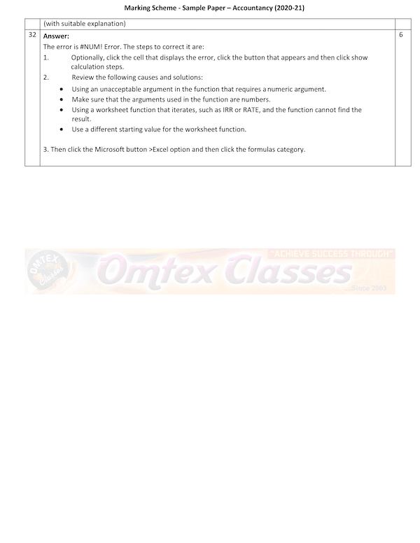 Accountancy MS Class XII Sample Question Paper & Marking Scheme for Exam 2020-21 Accountancy MS Class XII Sample Question Paper & Marking Scheme for Exam 2020-21
