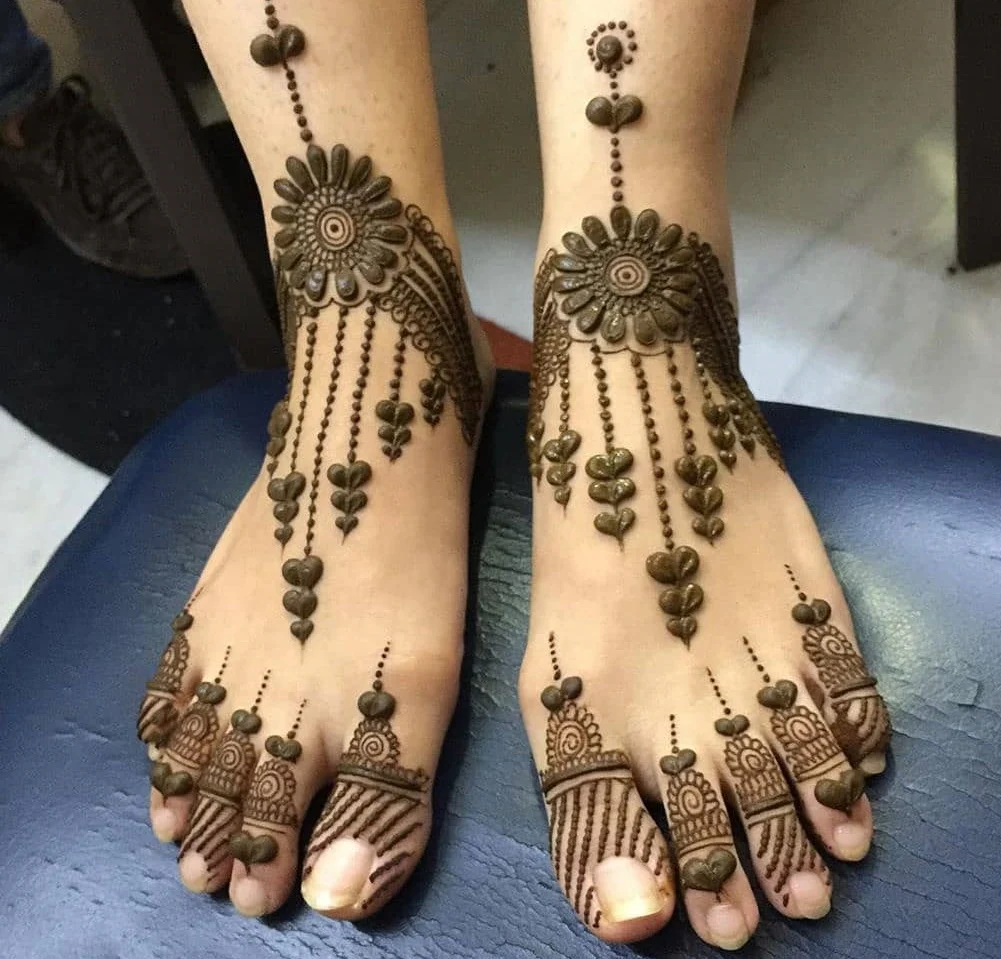 New Mehndi Designs – Beautiful Foot Mehndi Designs # p9