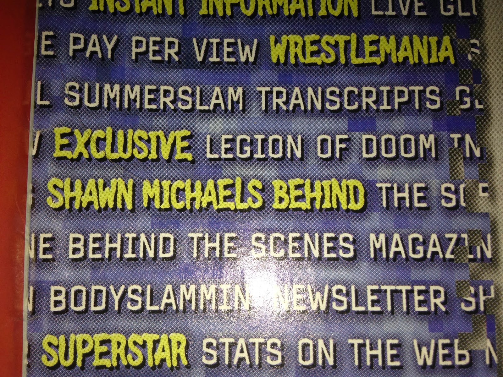 WWE - WWF Raw Magazine - January 1998 - Look at Shawn Michael's ass online