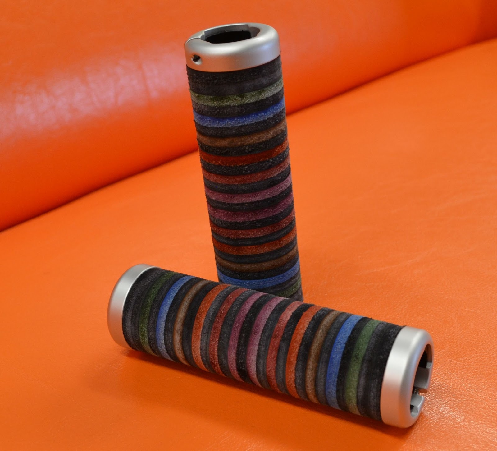 rainbow bike grips