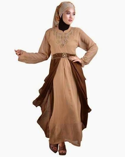 Contoh model baju muslim kebaya modern sederhana