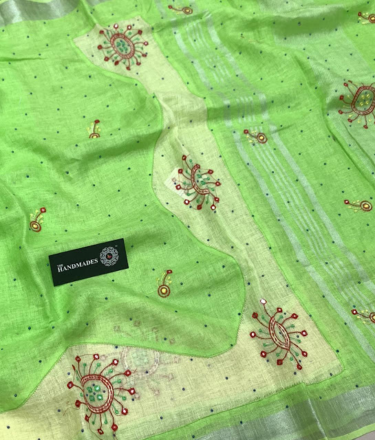 Lenin Mirror Work sarees