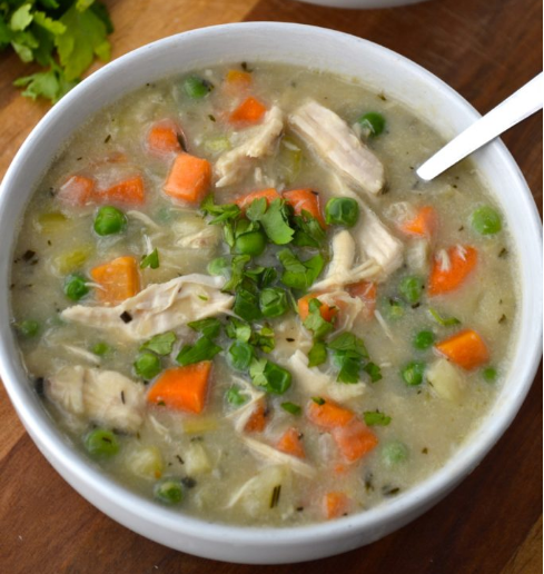 Chicken Pot Pie Soup #healthy #diet #soup #easy #chicken Chicken Pot Pie Soup #healthy #diet #soup #easy #chicken