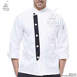پیراهن آشپزی سفید کد 9514