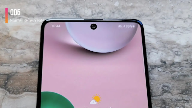 normal refresh rate samsung galaxy f62 display refresh rate