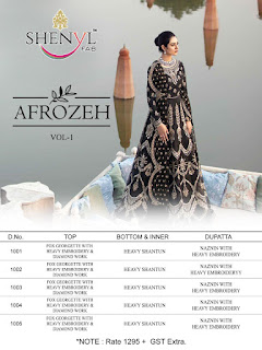 Shenyl fab Afrozeh vol 1 pakistani Suits