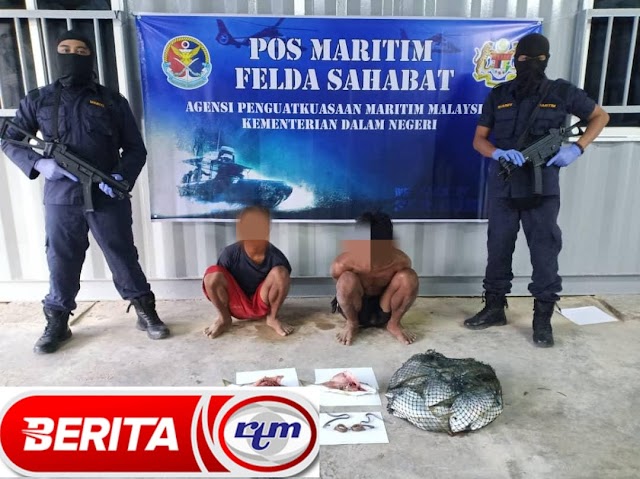 APMM BANTERAS AKTIVITI BOM IKAN DI LAHAD DATU 