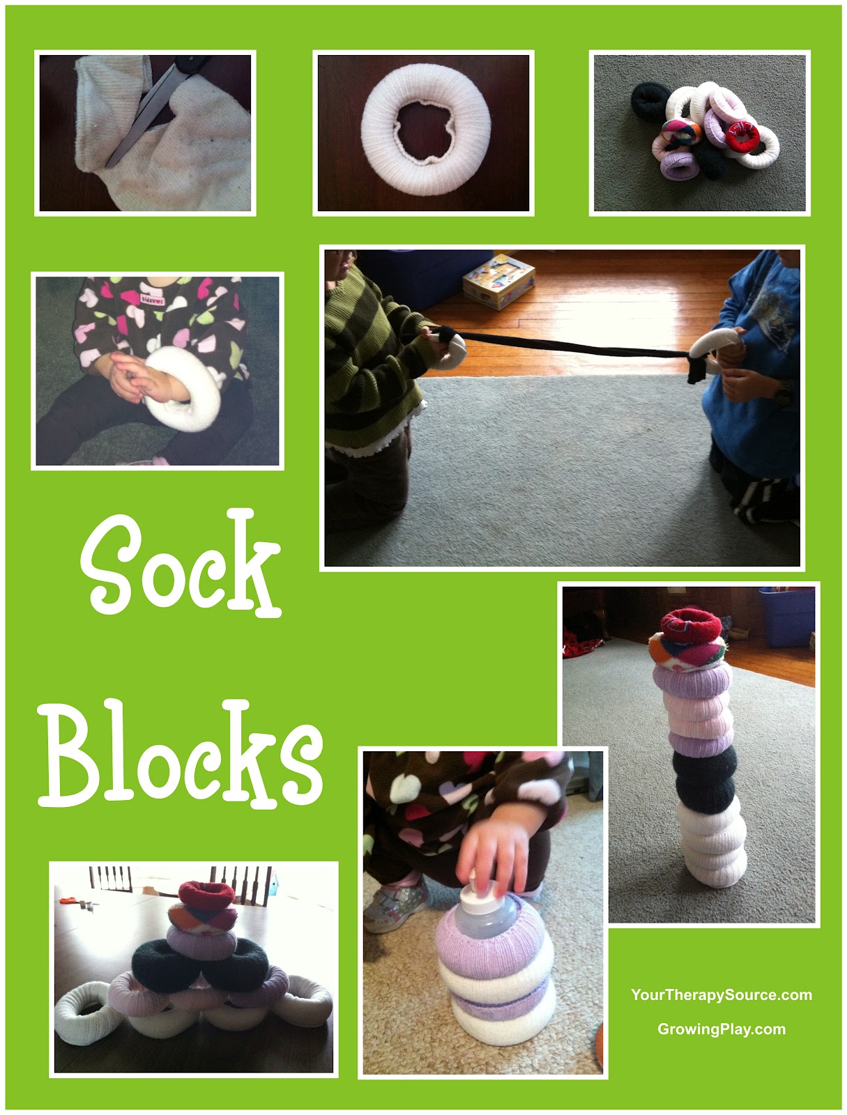 Growing Play Homemade Toy Sock Blocks