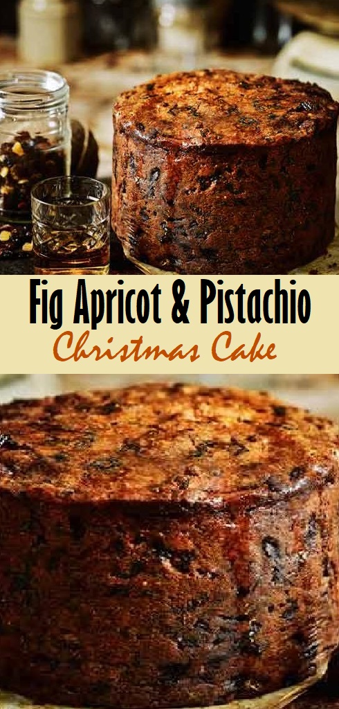 Christmas cake Fig Apricot & Pistachio Christmas Cake - Cindy Glover