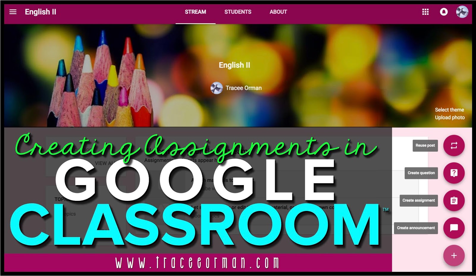 Mrs. Orman's Classroom: Creating Assignments in Google Classroom™