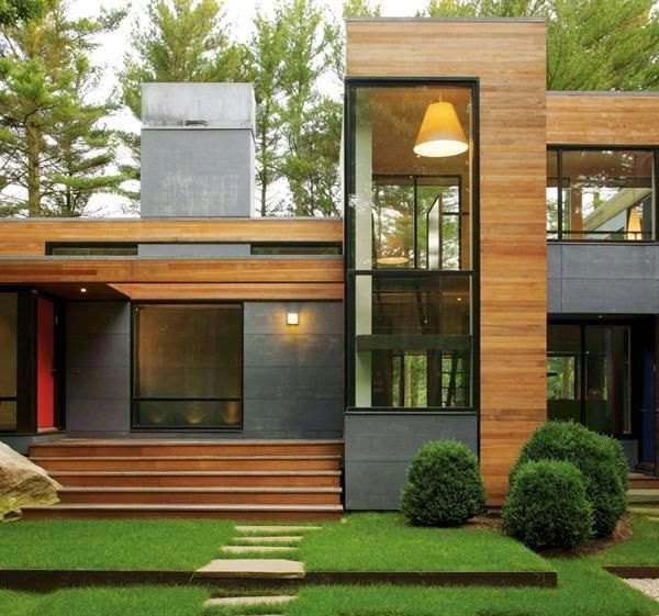 Desain model rumah modern kayu idaman ala jepang mewah terkini 