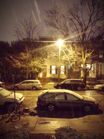 snow falling window gif