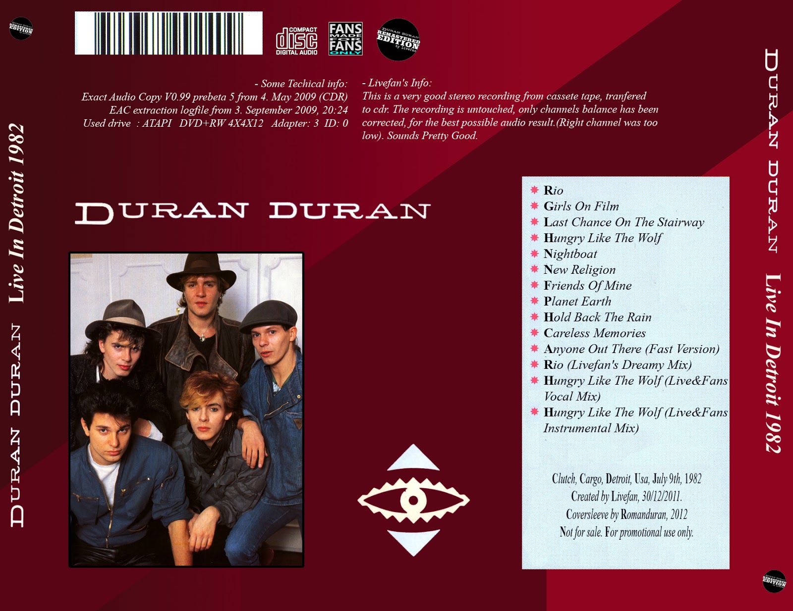 Classic Rock Covers Database: Duran Duran - Rio (1982)