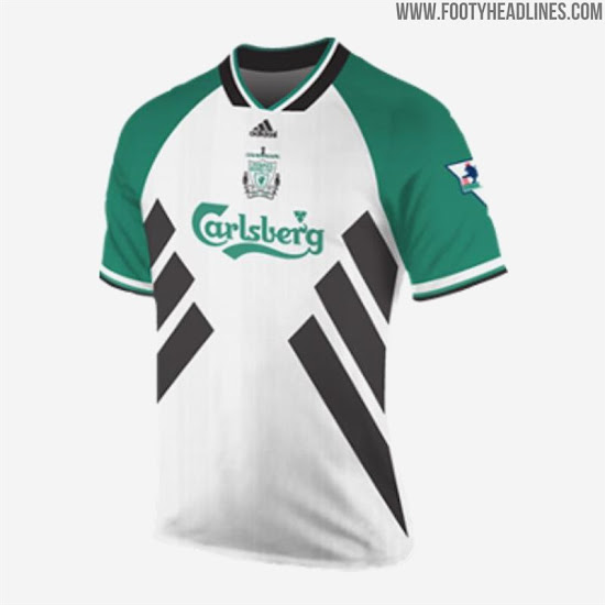 green and white liverpool jersey