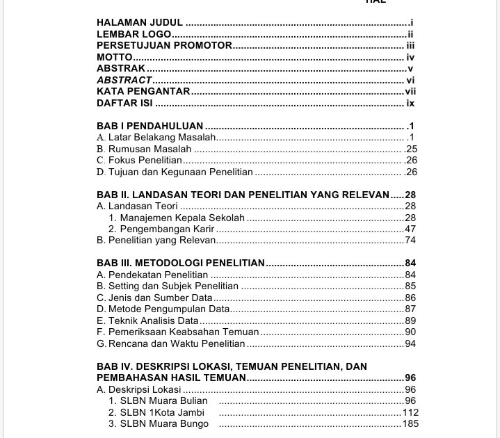 Fungsi Daftar Isi Beserta Contoh Fungsi Daftar Isi Beserta Contoh