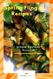 My Simple Sauteed Zucchini is simple, honest food, bursting with lemon and mint, and done in a flash! - Slice of Southern