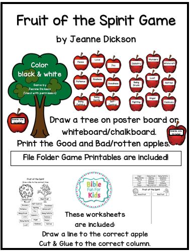Fruit of the Spirit Game & More! | Bible Fun For Kids