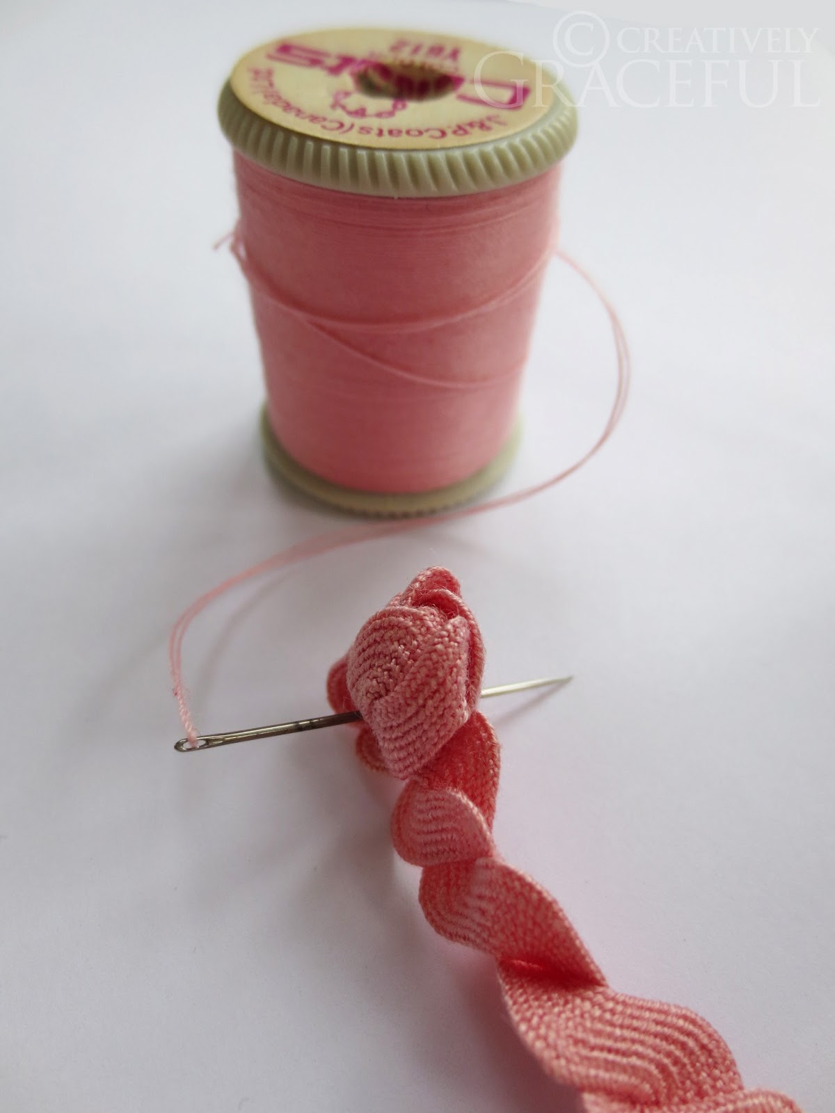 Creatively Graceful DIY Rickrack Rose