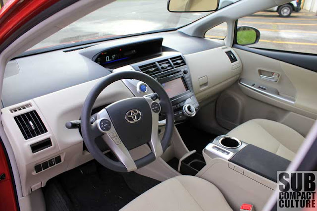 2012 Toyota Prius v dashboard - Subcompact Culture